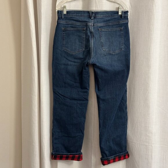 Duluth Trading Daily Denim Flannel Lined Jeans, 10 x 29, great condition - Picture 4 of 11